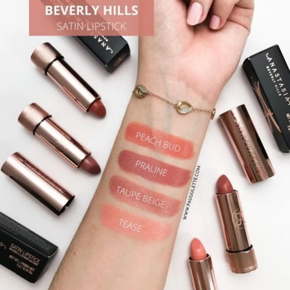 Tease Anastasia Beverly Hills Satin Lipstick Rose Quartz Pink Brand New In Box